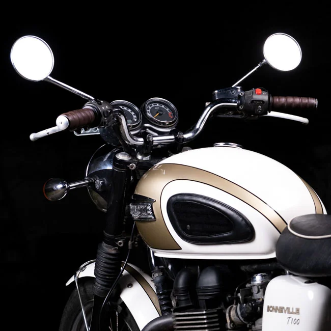 Tripmachine Trip Machine, leather handlebar grip wraps. Dark Brown Caffe