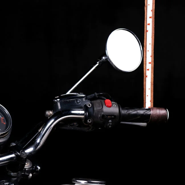 Tripmachine Trip Machine, leather handlebar grip wraps. Dark Brown Caffe