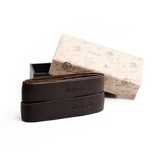 Tripmachine Trip Machine, leather handlebar grip wraps. Dark Brown Caffe