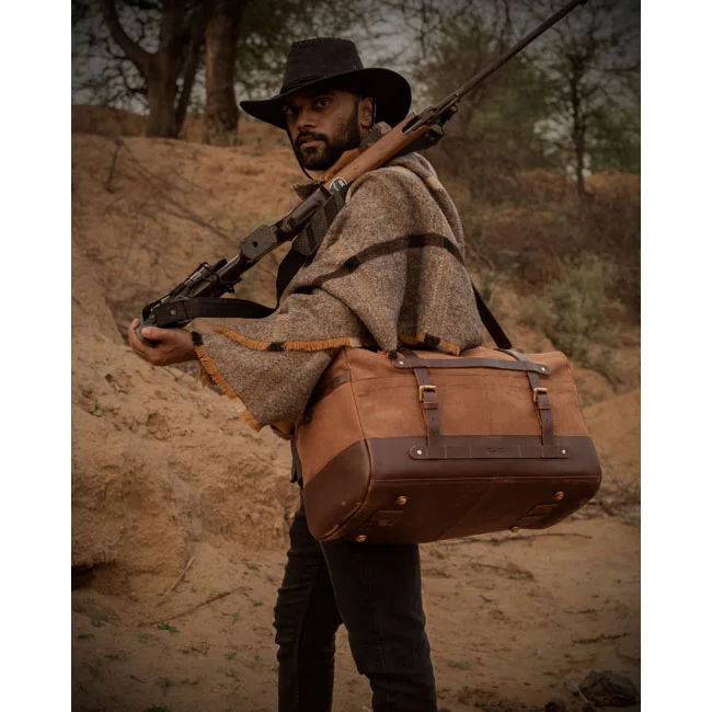 Tripmachine Trip Machine, Outlaw duffle bag. 50 liter. Tobacco Brown