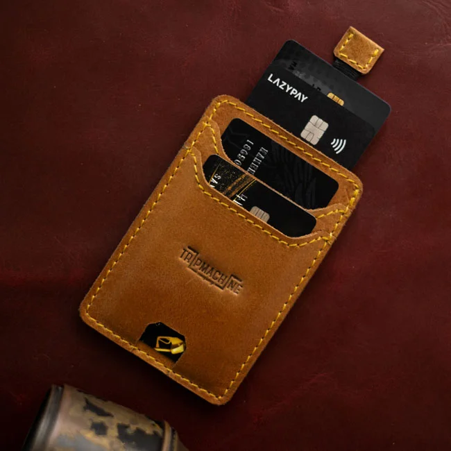 Tripmachine Trip Machine Wiberg cardholder Vintage Tan