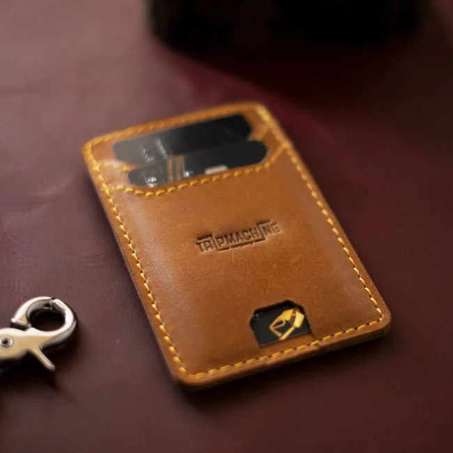 Tripmachine Trip Machine Wiberg cardholder Vintage Tan
