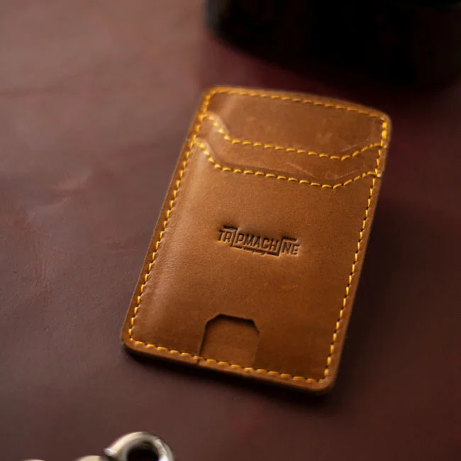 Tripmachine Trip Machine Wiberg cardholder Vintage Tan