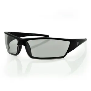 Zan Headgear ZANheadgear Utah Sunglass Gloss Black Frame Clear Lens