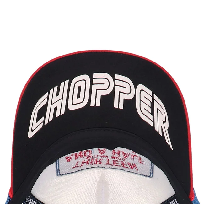 13 and a half company 1/2 Outlaw Club trucker cap blue/red