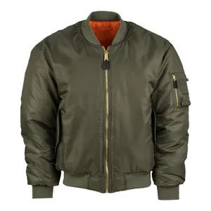 Army Surplus MA-1 Bomber flight jacket dark green