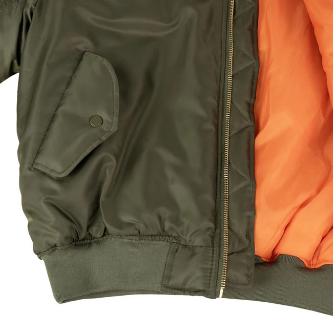 Army Surplus MA-1 Bomber flight jacket dark green