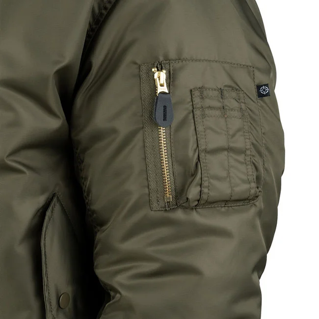 Army Surplus MA-1 Bomber flight jacket dark green
