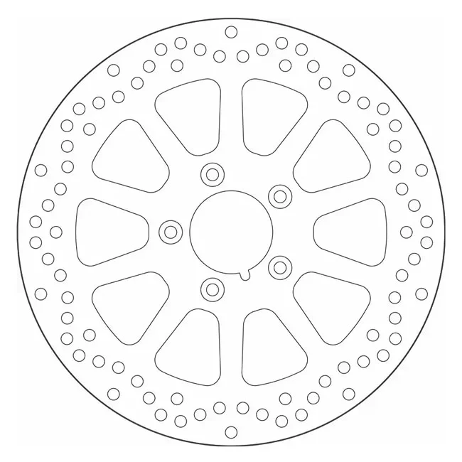 SBS ''10-Spoke Rigid'' brake rotor 292mm. Front - 44260-00