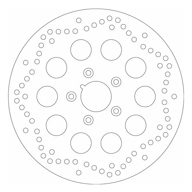 SBS ''10-Hole Rigid'' brake rotor 292mm. Front - 44136-84A