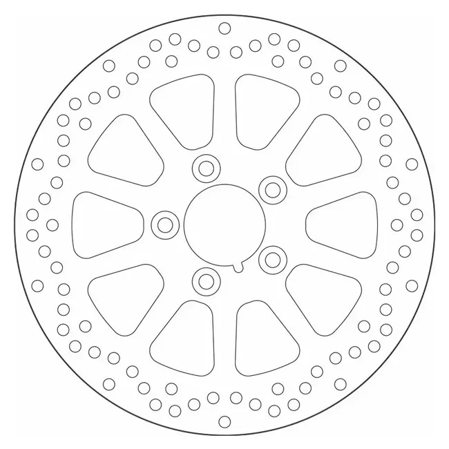 SBS ''10-Spoke Rigid'' brake rotor 292mm. Rear - 41797-00