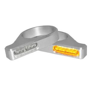 HeinzBikes HeinzBikes, ZC-Line Classic LED fork turn signal set. Silver