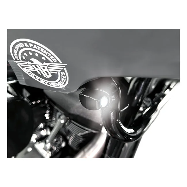 HeinzBikes ST Nano front signals. Black