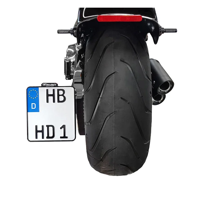 HeinzBikes Side mount license plate bracket. Black