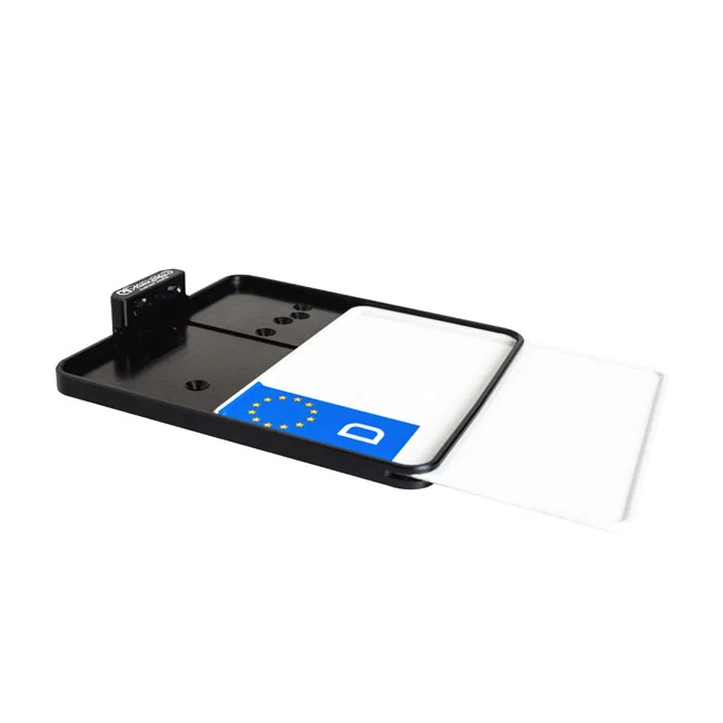 HeinzBikes Side mount license plate bracket. Black