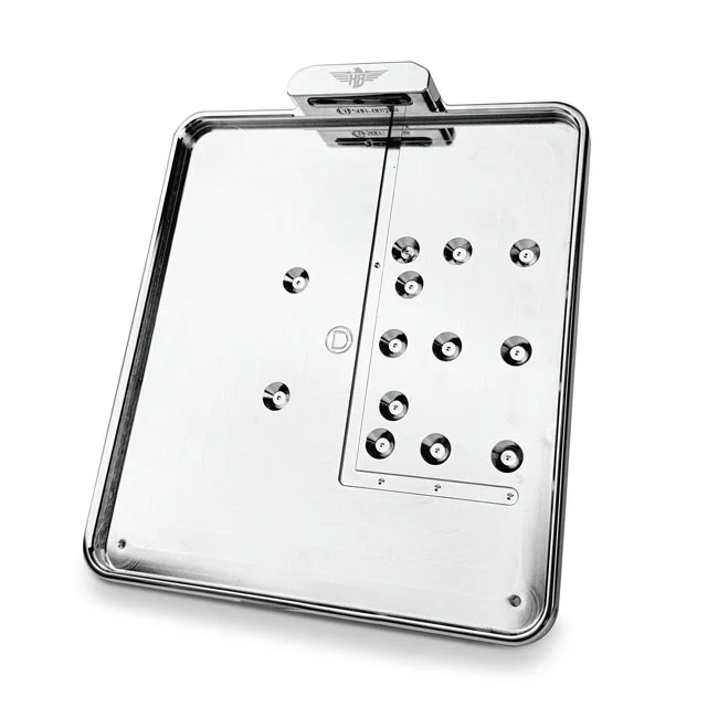 HeinzBikes Side mount license plate bracket. Chrome