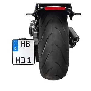 HeinzBikes HeinzBikes, side mount license plate bracket. Chrome