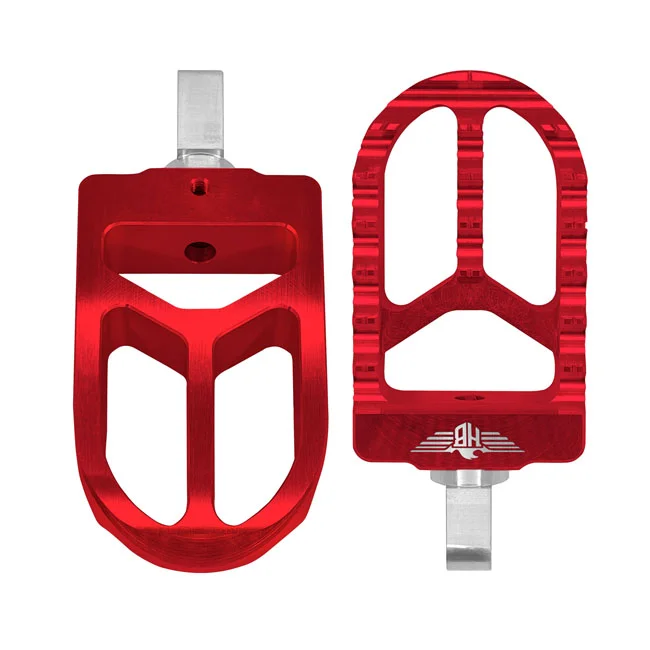 HeinzBikes MX foot pegs V2. Red