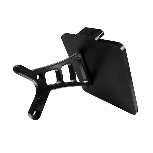 HeinzBikes Side mount license plate bracket. Black
