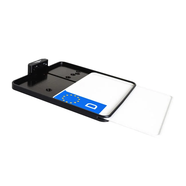 HeinzBikes Side mount license plate bracket. Black