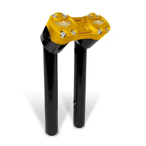 HeinzBikes HeinzBikes, Clubstyle pullback risers 6". Black/Gold