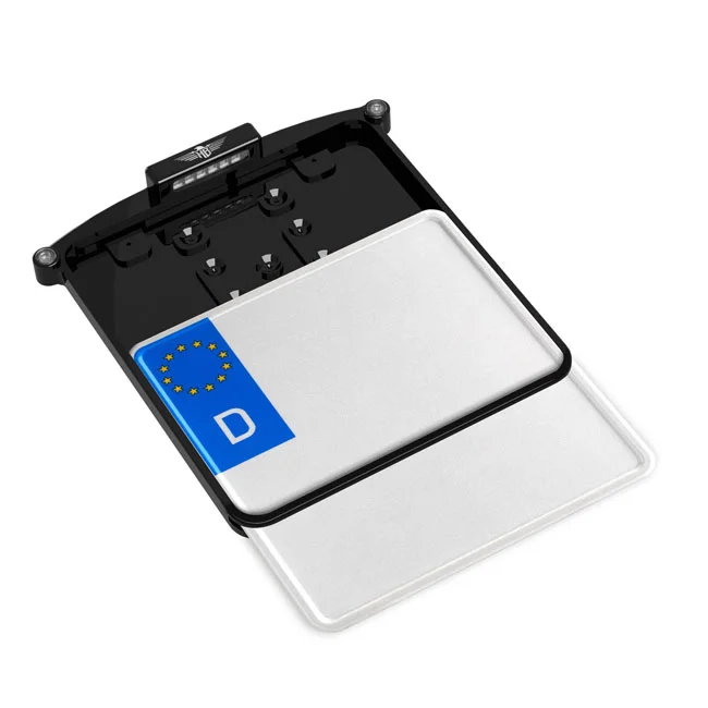 HeinzBikes All-in-1 Nano license plate holder. Black