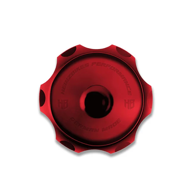 HeinzBikes Performance vented gas cap. Red