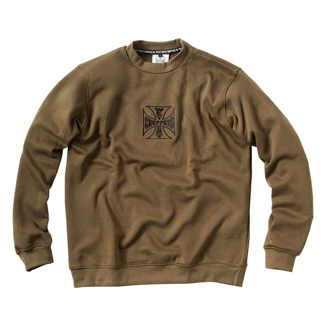 West Coast Choppers WCC Parts sweatshirt olive green