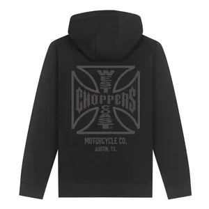 West Coast Choppers WCC ATX Cross zip hoodie black/gray
