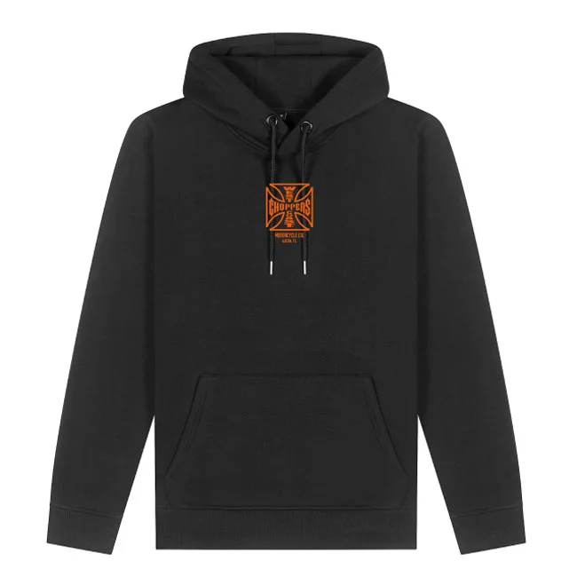 West Coast Choppers WCC ATX Cross hoodie black/orange