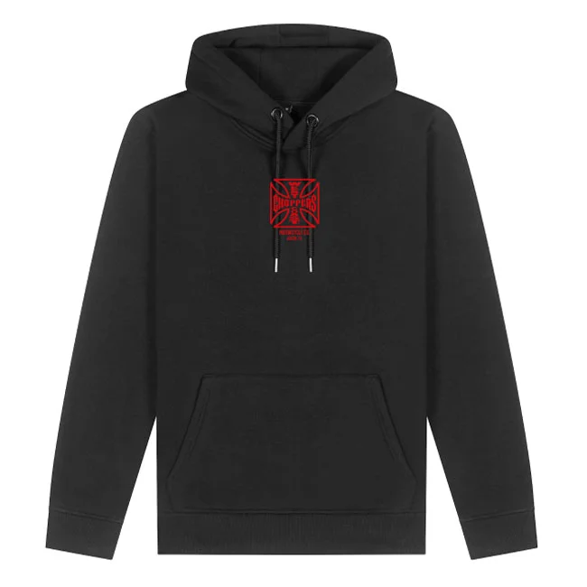 West Coast Choppers WCC ATX Cross hoodie black/red