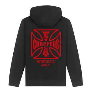 West Coast Choppers WCC ATX Cross hoodie black/red
