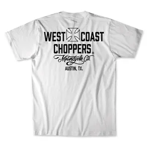 West Coast Choppers WCC Motorcycle t-shirt white/black