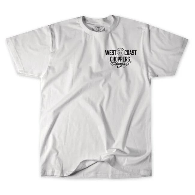 West Coast Choppers WCC Motorcycle t-shirt white/black