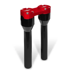 HeinzBikes HeinzBikes, Clubstyle straight risers 8". Black/Red