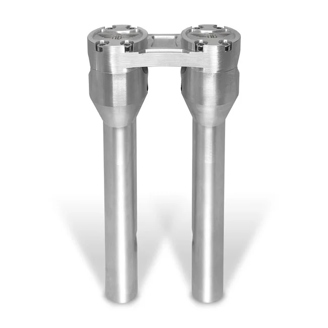 HeinzBikes Clubstyle straight risers 12". Silver/Silver