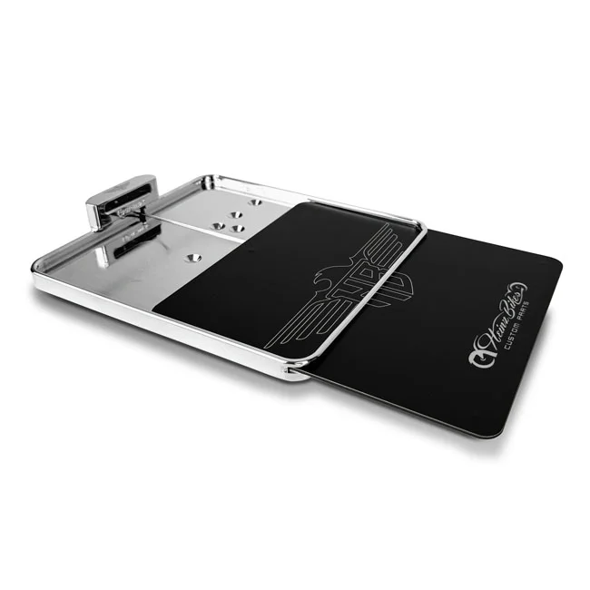 HeinzBikes Side mount license plate bracket. Chrome