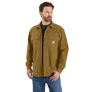 Carhartt Carhartt Canvas Fleece-Lined shirt oak brown