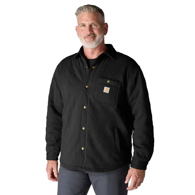 Carhartt Quilted Snap Front shirt black