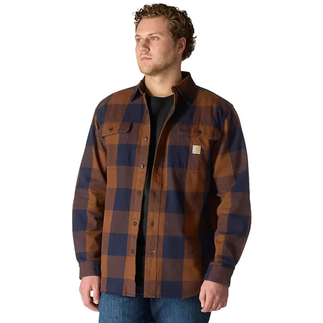 Carhartt Plaid flannel shirt red duck