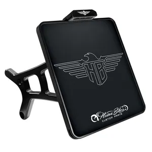 HeinzBikes HeinzBikes, side mount license plate bracket. Black