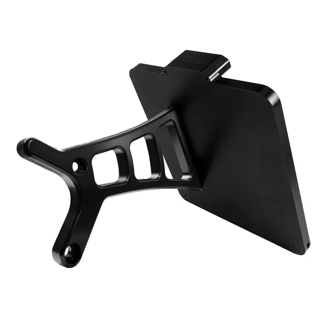 HeinzBikes Side mount license plate bracket. Black