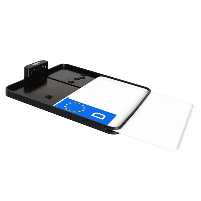 HeinzBikes Side mount license plate bracket. Black