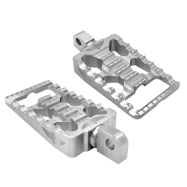 HeinzBikes MX foot pegs V1. Silver