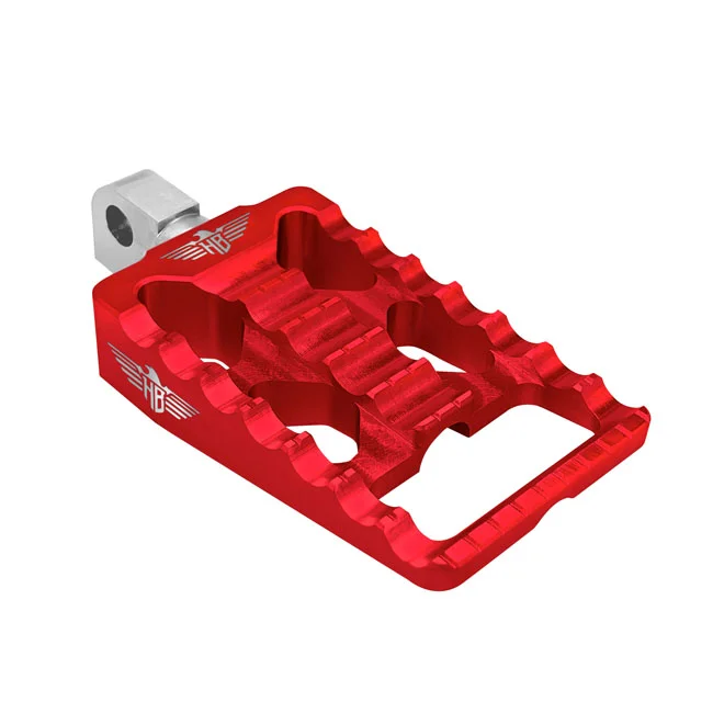 HeinzBikes MX passenger foot pegs V1. Red