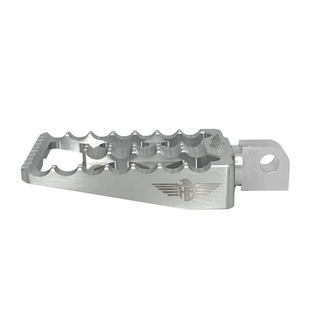 HeinzBikes MX passenger foot pegs V1. Silver
