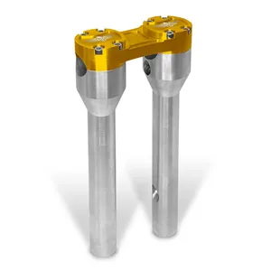 HeinzBikes HeinzBikes, Clubstyle straight risers 12". Silver/Gold