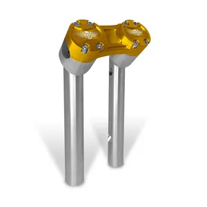 HeinzBikes HeinzBikes, Clubstyle pullback risers 6". Silver/Gold