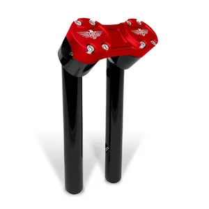 HeinzBikes HeinzBikes, Clubstyle pullback risers 8". Black/Red