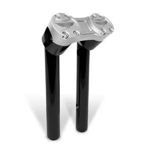HeinzBikes HeinzBikes, Clubstyle pullback risers 8". Black/Silver